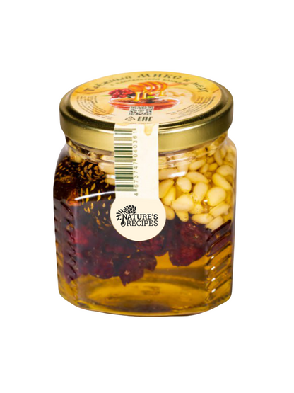Honey mix with Baikal cranberries in honey