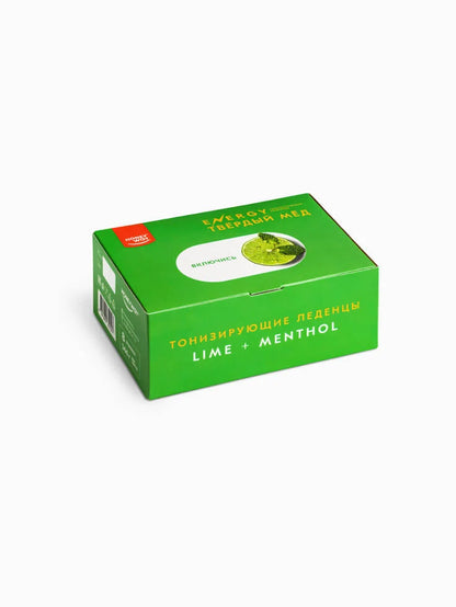 Energy Lime + Menthol – Natural Honey Drops